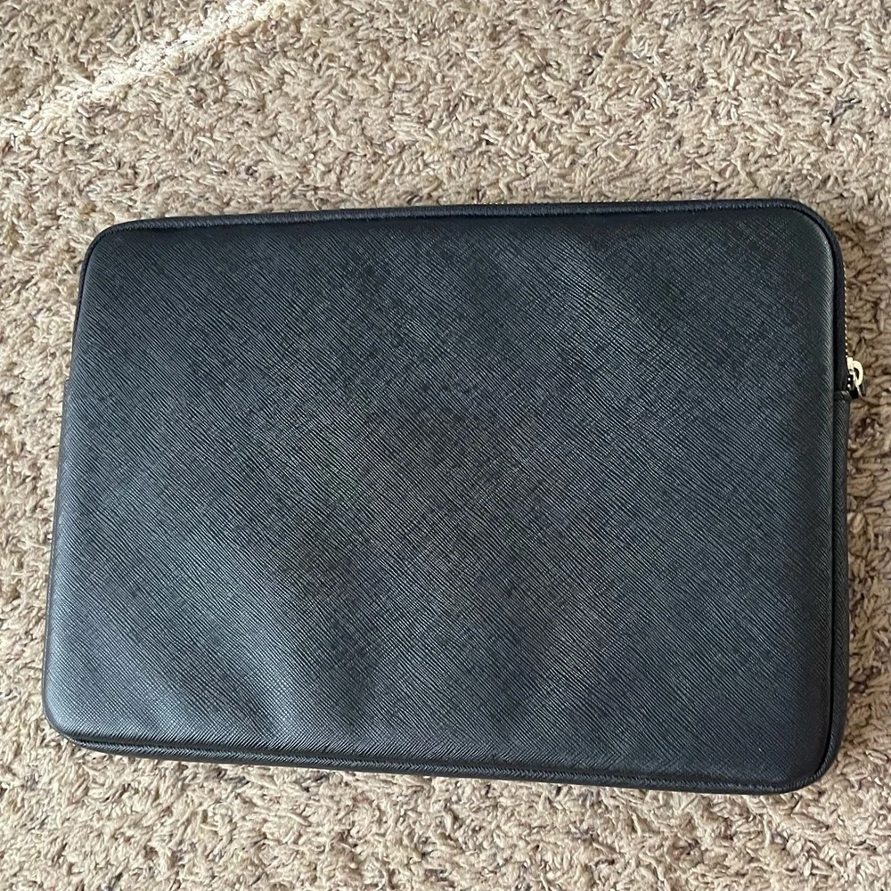 Kate Spade Black Saffiano Leather Laptop Case